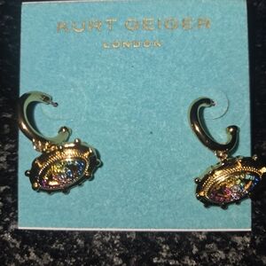 Kurt Geiger Gold and Multicolor Earrings
